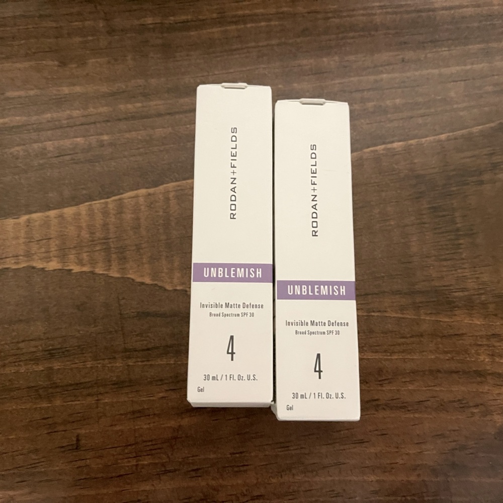 NEW UNOPENED Rodan and Fields Unblemish Step 4 (Invisible Matte Defense) Qty 2